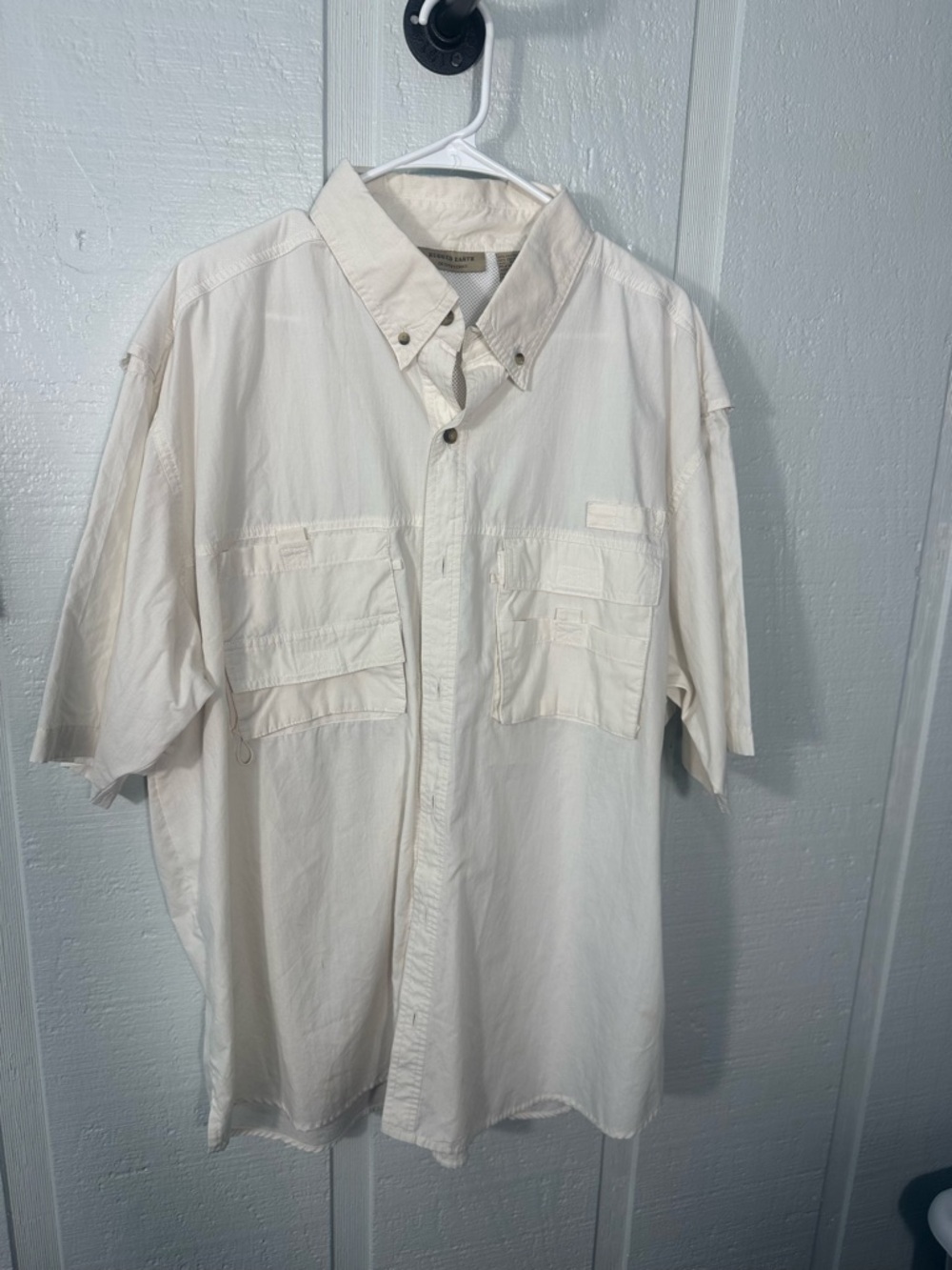 Rugged Earth Ivory Men’s Shirt Size XXL EUC
